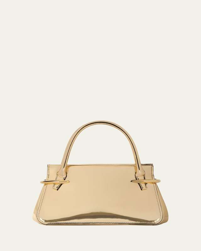 Pinch Mini Shoulder Bag in Metallic Leather